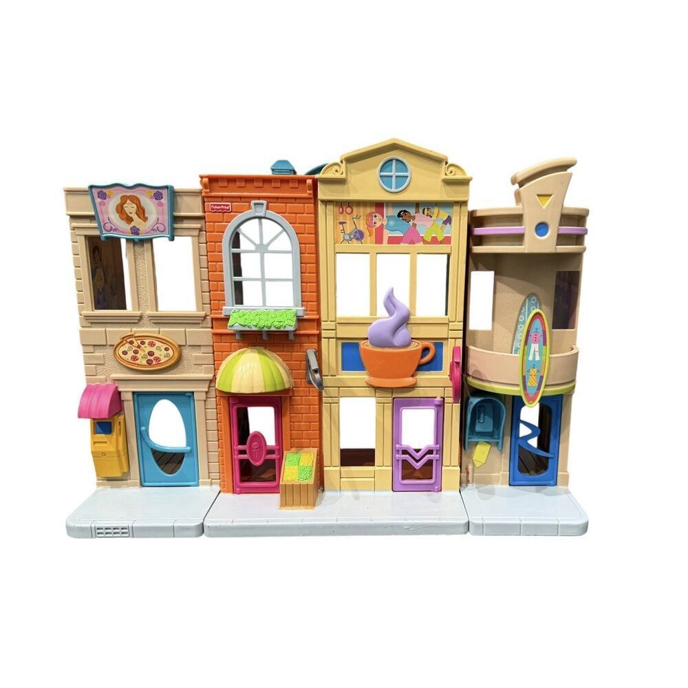 Vintage Fisher Price Sweet Streets City Shopping District Mall 2005